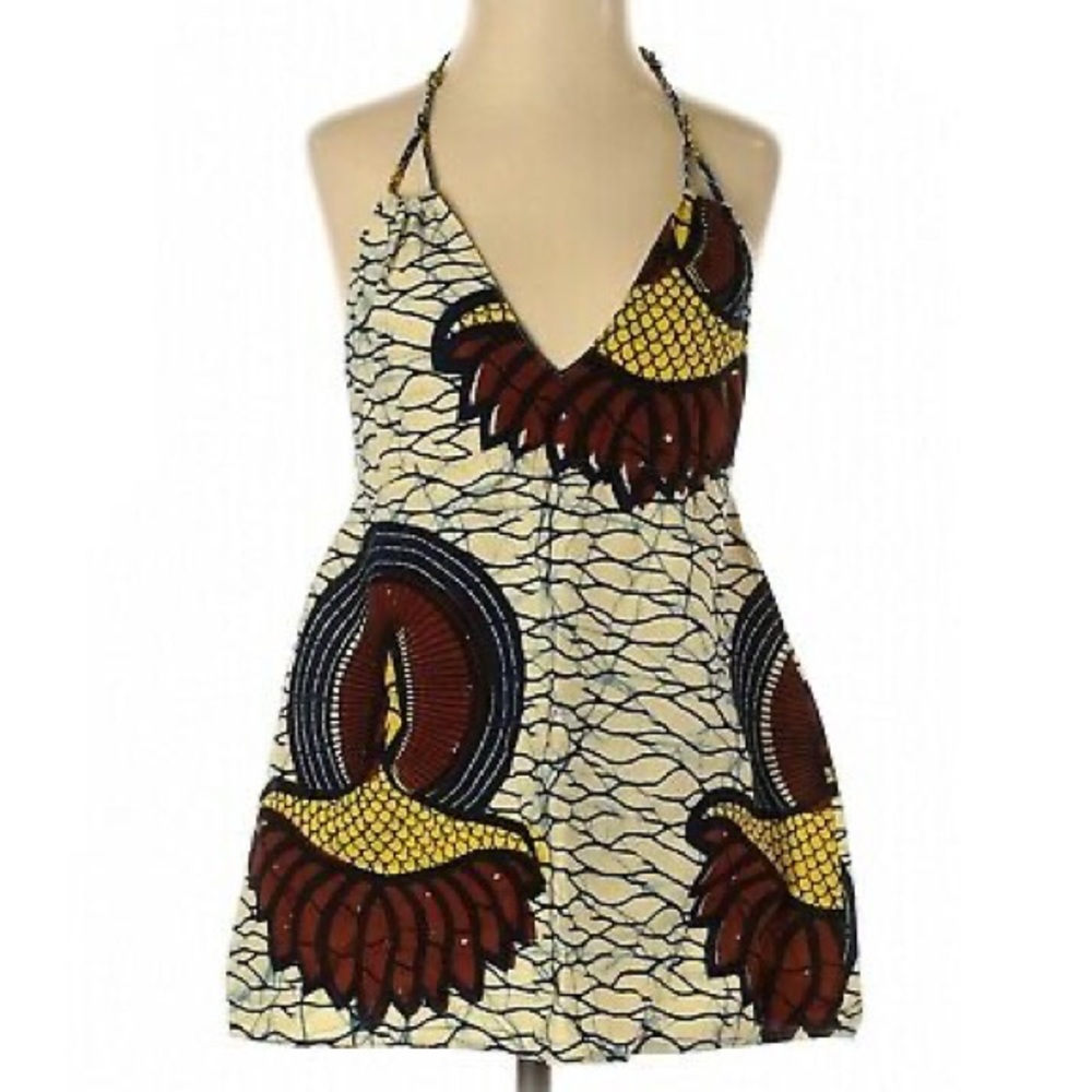 Anthropologie tropical halter top